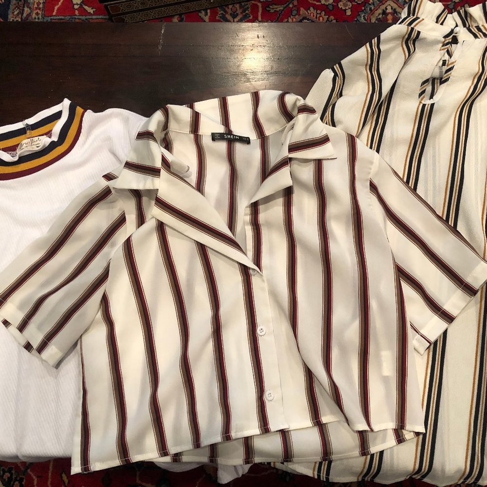 Bundle 2 Shein Shirts, 1 Ultra Flirt Shirt